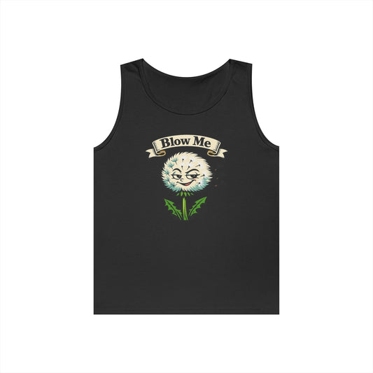 Dandelion 'Blow Me' Tank Top — Funny Botanical Graphic Tank